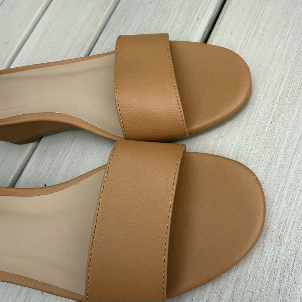 NWOT Eileen Fisher Nude Wedge Sandals